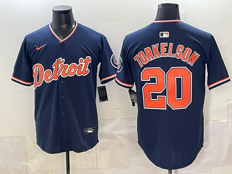 Men Detroit Tigers #20 Torkelson blue Game Nike MLB Jersey 20260402003->detroit tigers->MLB Jersey